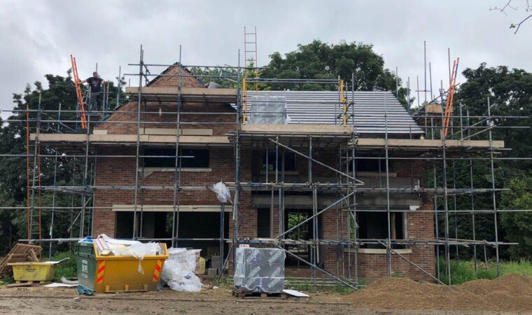 Commercial roof installation