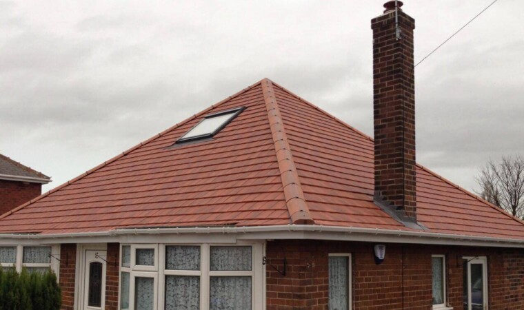 New roof installation