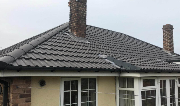 New roof installation