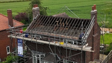new house roof construction in Sharlston